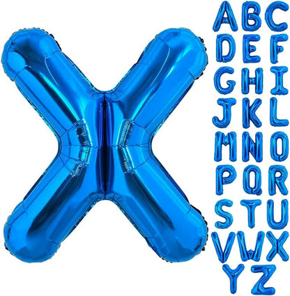 Blue Letter X Balloon, X Balloons Letter by BBPOOL
