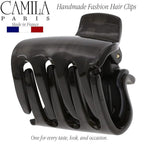 Camila Paris CP3262 French Hair Clip for Women for Long Curly Wavy Hair, Gray, Girls Hair Claw Clips Jaw Fashion Styling Hair Accessories for Women, Strong Hold No Slip Grip, Made in France