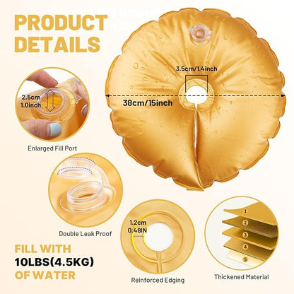 2 Pcs Golden Water Weight Bag, Water Bag Weights - Image 2