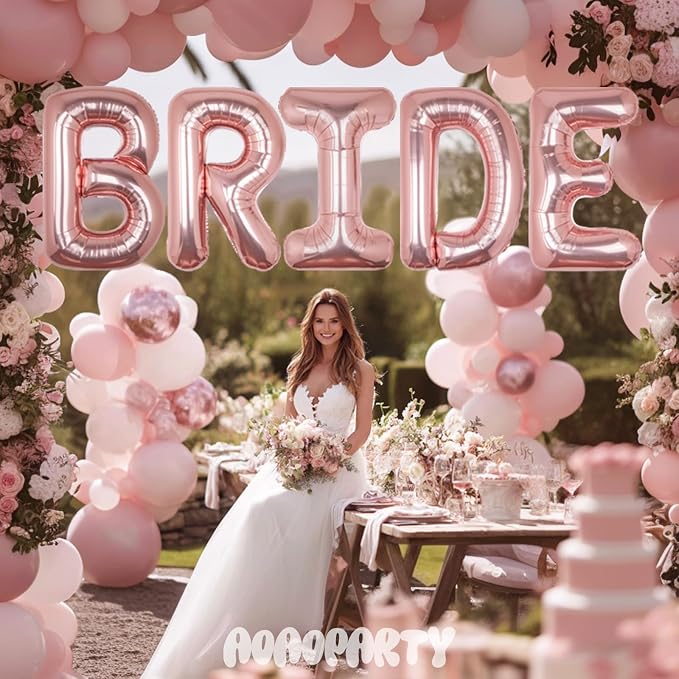 Letter Balloons Rose Gold 40 Inch T Large Big Foil Mylar Balloon | - Image 3