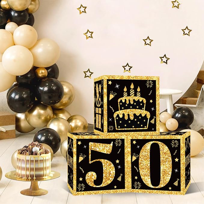 DataMoon 50th Birthday Decorations Boxes - Image 2