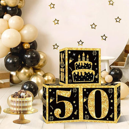DataMoon 50th Birthday Decorations Boxes - Image 2