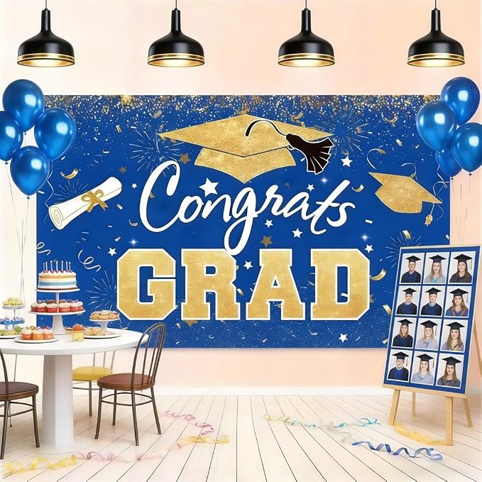 Graduation Banner 2026 Blue and Gold - Image 6
