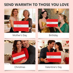 Christmas Gifts for Women, Red Rose 32 Pcs Facial Skin Care Set, Luxury Bath and Body Gifts, Spa Set & Self-Care Gifts, Lip Gloss, Face Sheet Mask, Serum, Present, Birthday, Valentines, Mother Day