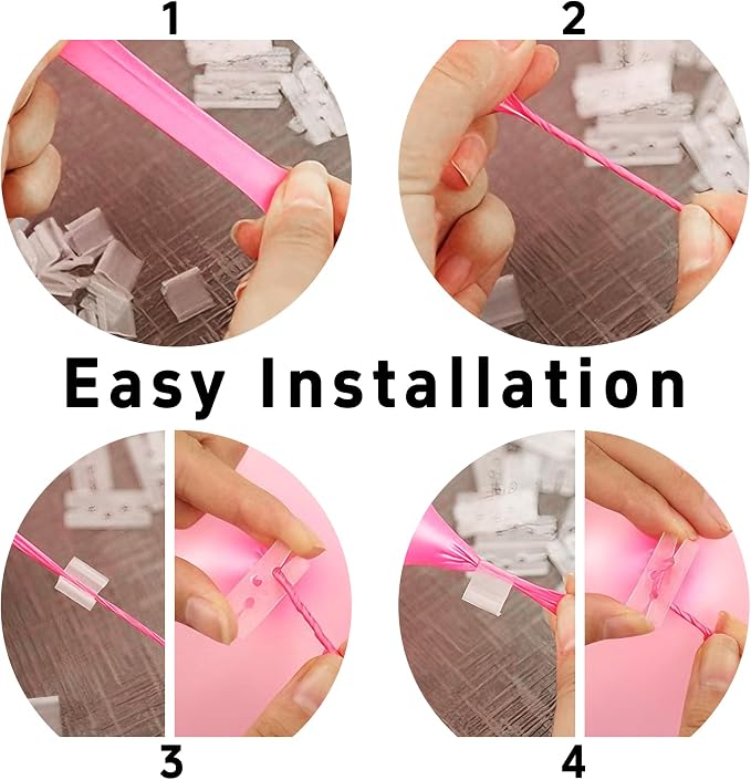 200PCS Transparent Plastic Balloon Clips - Image 6