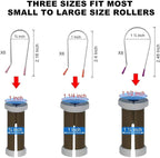 Curler Clips for Hot Rollers and Curlers (¾", 1", 1¼") - Replacement Fit for Curler Clips