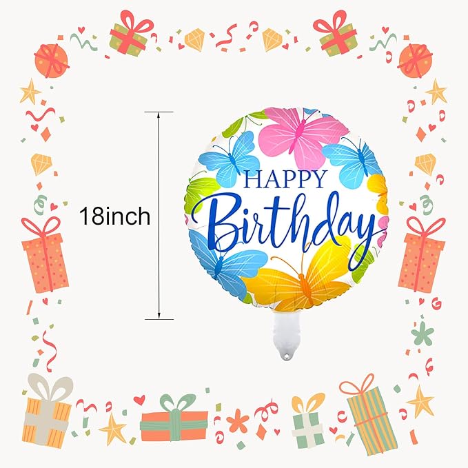 HILAVO 36PCS Happy Birthday Foil Balloons - Image 4