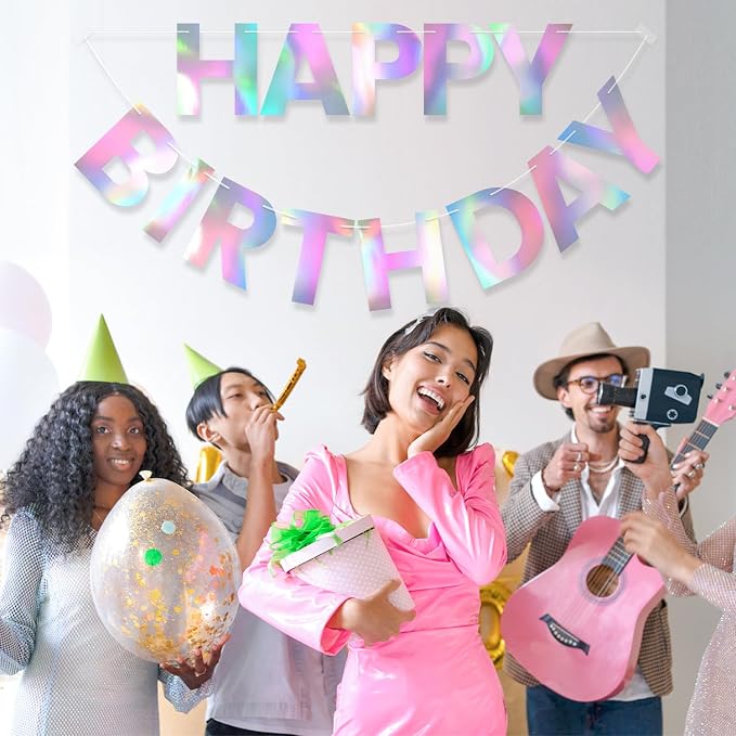Pre-Strung Happy Birthday Banner - Image 5