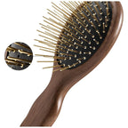 Gua Sha Hair & Scalp Brush: Infrared Walnut Edition