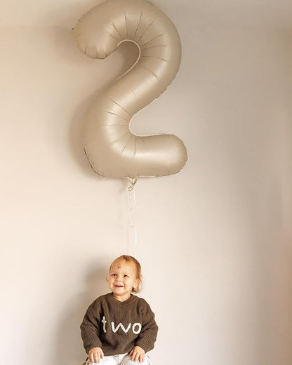Cream Number 60 Balloon 40 Inch - Image 4