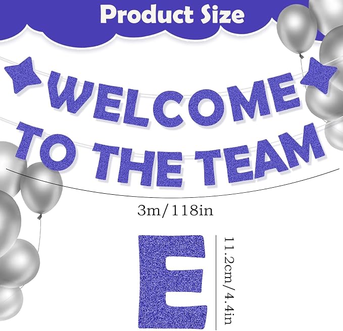 Blue Pre-Introduction Welcome Banner to Join the Team, Welcome Gifts - Image 2