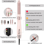 Hair Styler Wrap & 6 in 1 Hot Air Styler-110,000 RPM High-Speed Fast Negative Ionic Multi Hair Styler Professional Blow Dryer Brush for Curling Volumizing Straightening Styling