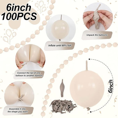 Beige Quick Link Balloons - Image 2