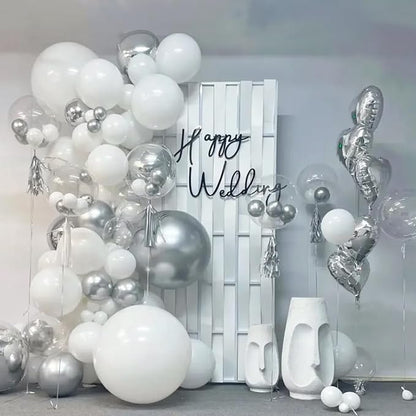 White Balloon Arch Kit 111Pcs 18 12 5 Inch Latex Party Balloons Garland - Image 5