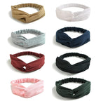 Elastic Knotted Headbands for Women Cloth Head Hair Bands for Women's Hair Non Slip Boho Wrap Twisted Hair Accessories