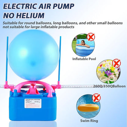 Party Zealot Electric Balloon Inflator Dual Nozzles - Image 9
