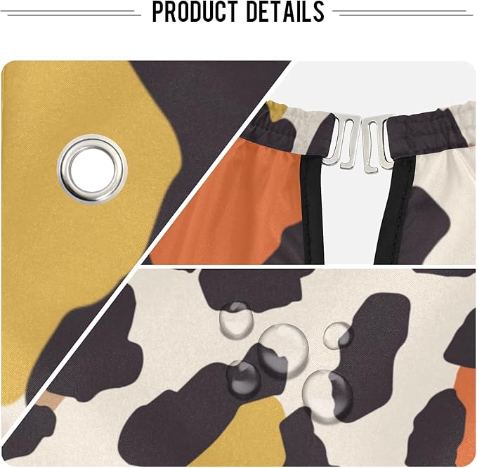 ALAZA Vintage Elegant Leopard Spot Barber Cape for Men Women, Waterproof Haircut Apron Beard Shaving Bib Hair Cutting Cloth 55 x 65 Inch