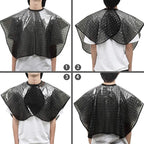 Waterproof unisex-adult Hair Dye Cape,Short Comb-Out Capes for Hair Stylist,Makeup Apron for Hair Color,