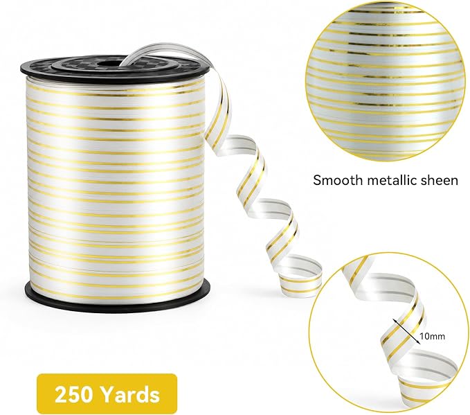 TONIFUL 250 Yards Silver Curling Ribbon - Image 2