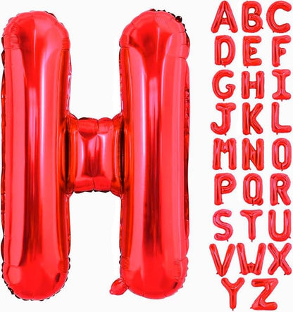 Red Letter H Balloons, H Balloon 40 Inch H Balloons Letter by BBPOOL