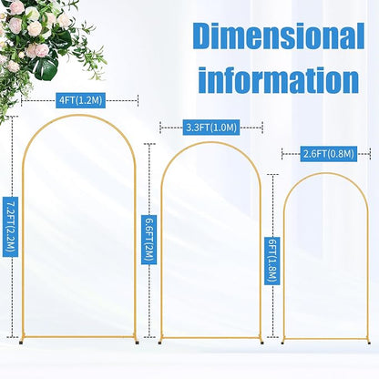 7.2FT Metal Arch Backdrop Stand, Decorative Backdrop Arch Stand | Easy Assemble - Image 3