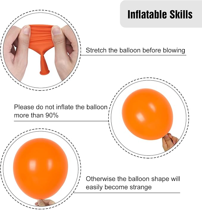 RUBFAC 135pcs Rainbow Balloons, Latex Colorful Balloon Different Sizes 18 12 10 - Image 4