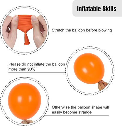 RUBFAC 135pcs Rainbow Balloons, Latex Colorful Balloon Different Sizes 18 12 10 - Image 4