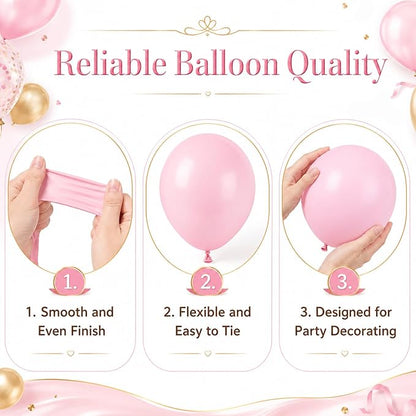 Pink Gold Balloons - Image 3