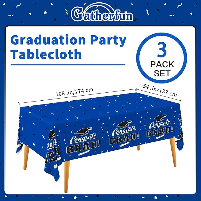 Graduation Decorations 2026, Gongrats Grad Tablecover - Image 2