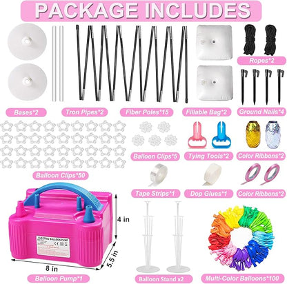 Balloon Arch Kit and Balloon Pump Electric, 10ft Wide Adjustable Balloon Arch - Image 6