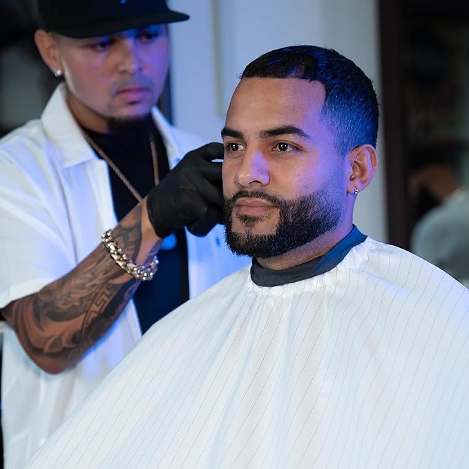 Barber Strong The Barber Cape Haircut Cover for Men, Hair Repelling and Static-Reducing Material, Water Resistant Fabric