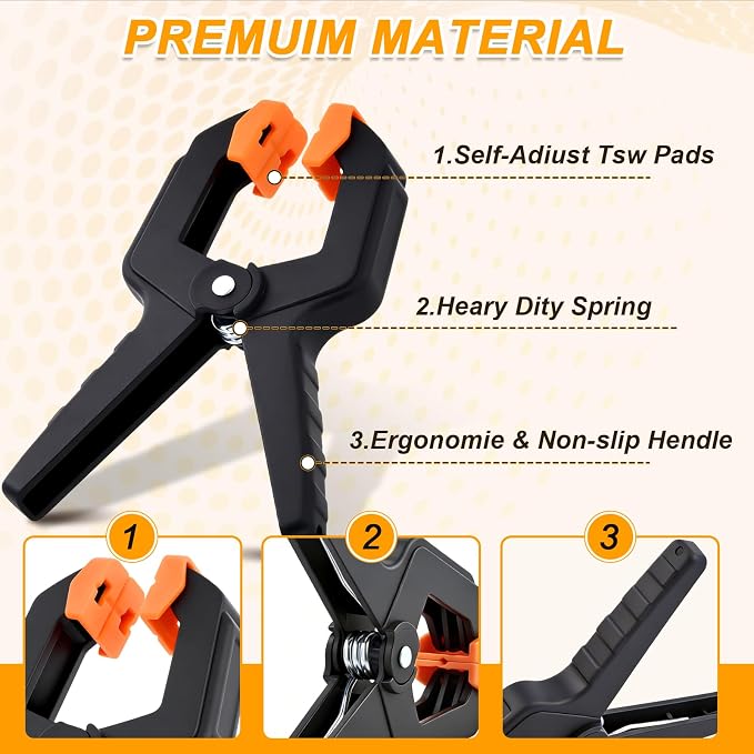 20 Pack Spring Clamps for Crafts & DIY - Image 3