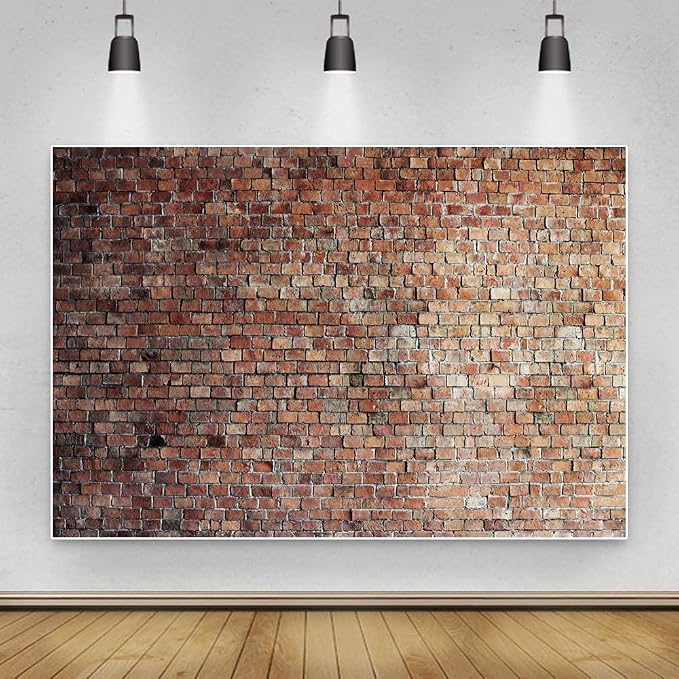 12x8ft Vintage Red Brick Wall Backdrop - Image 3