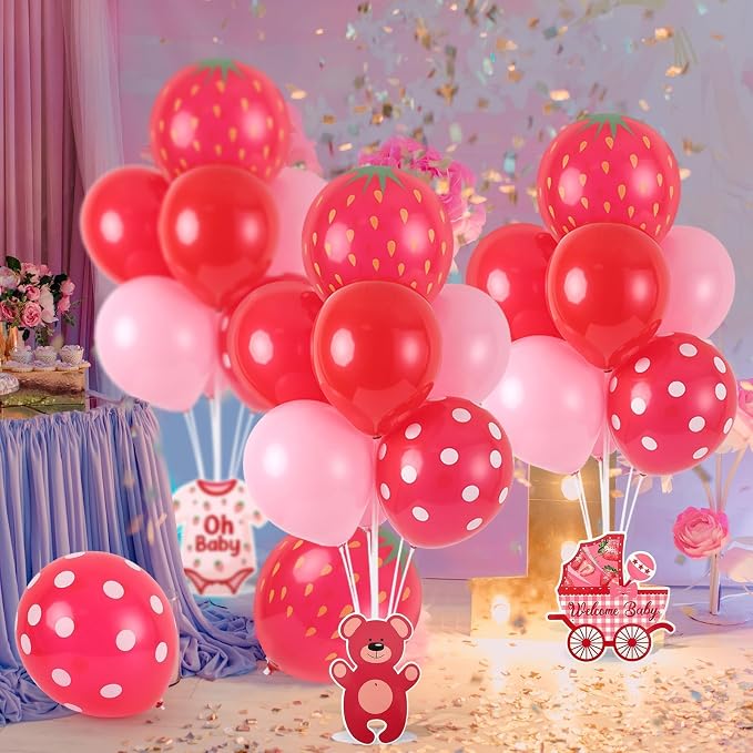 6 Sets Strawberry Balloon Stand Kit - Image 2
