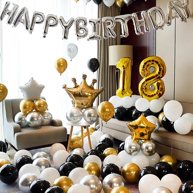 40 Inch Gold Number Balloons, Helium Mylar Foil Number Balloons - Image 6