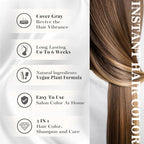 Natural Hair Dye Shampoo 3 IN 1, Gray Hair Coverage, Vegan, Ammonia-Free & Paraben-Free Hair Coloring Shampoo for Women & Men, Beard Dye for Men, Nourishing Gentle (CHAMPAGNE BLONDE)