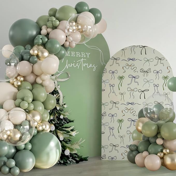 Sage Green Balloon Arch Kit for Baby Shower Bridal Shower Decorations | 132Pcs - Image 4