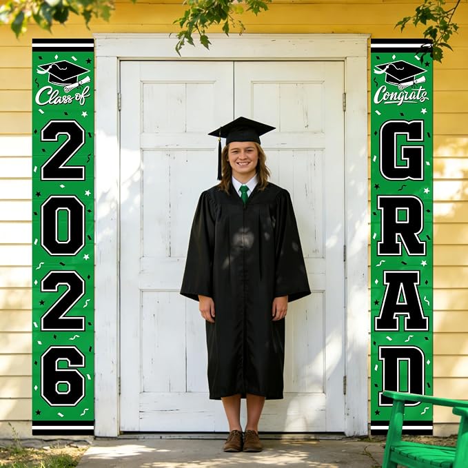 2026 Graduation Decorations, Congrats Grad Banner Backdrop - Image 7