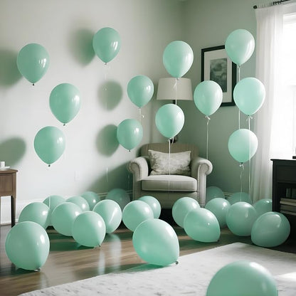 110pcs Pastel Green Balloon 12 Inch, Pastel Green Latex Balloons - Image 8