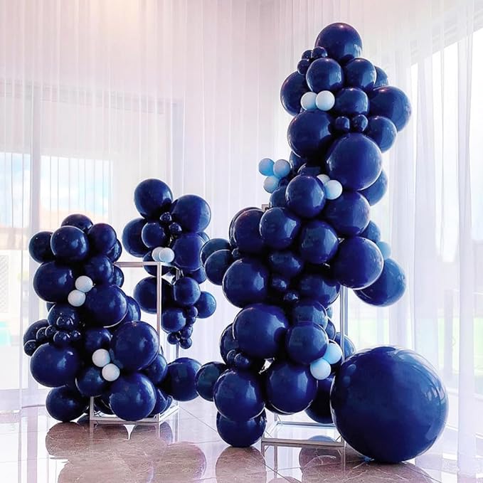 Navy Blue Balloons 100 Pack 12 inch Round Helium Navy Balloons - Image 4