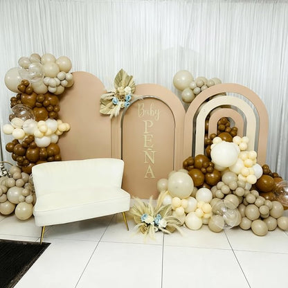 Brown and Gold Balloons for Bear Baby Shower Gender Reveal Decorations | 60Pcs - Image 5