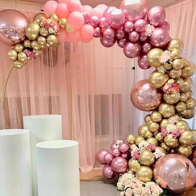 Rose Gold and Pink Balloons - Image 8