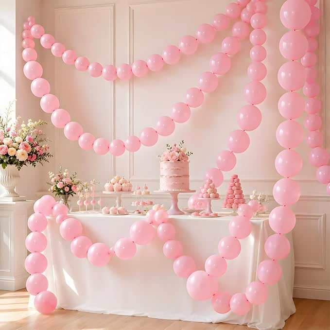 Pink Linking Balloons - Image 5