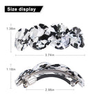Hair Barrettes For Women - 3Pcs Large Barrettes for Thick Hair French Design with Beautiful Lines Elegant and Stylish - Perfect Hair Accessories for Thick Hair