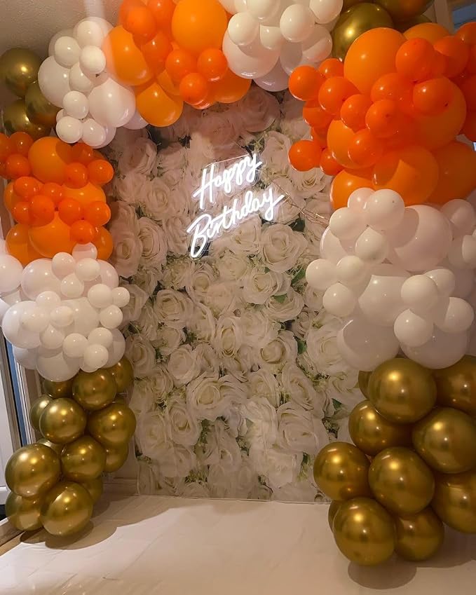 KBZVNAF Orange Latex Party Balloons 50 Pack 12 inch | Helium Matte Orange - Image 5