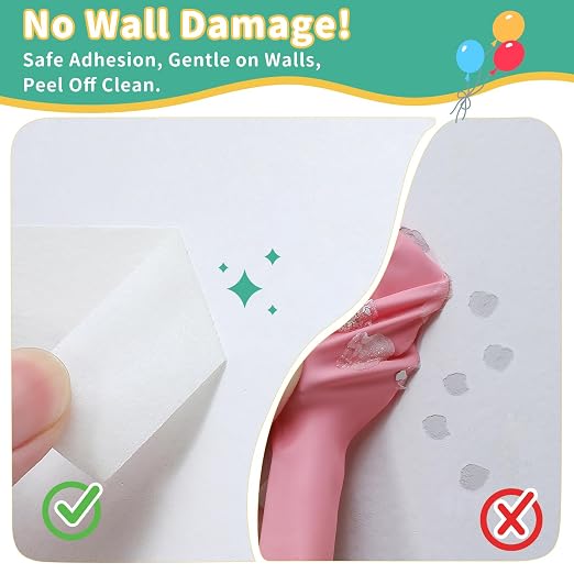 Wall-Safe Balloon Glue Dots Set, No Residue Decoration Kit - Image 2