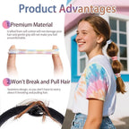 Bessrung 50 Pack Seamless Polka Hair Ties, No Damage Elastics Hair Ties for Women Girls, Soft Stretchy Ponytail Holders for Thin Thick Hair, Snag-Free Hair Bands Christmas Gift(Multicolored)