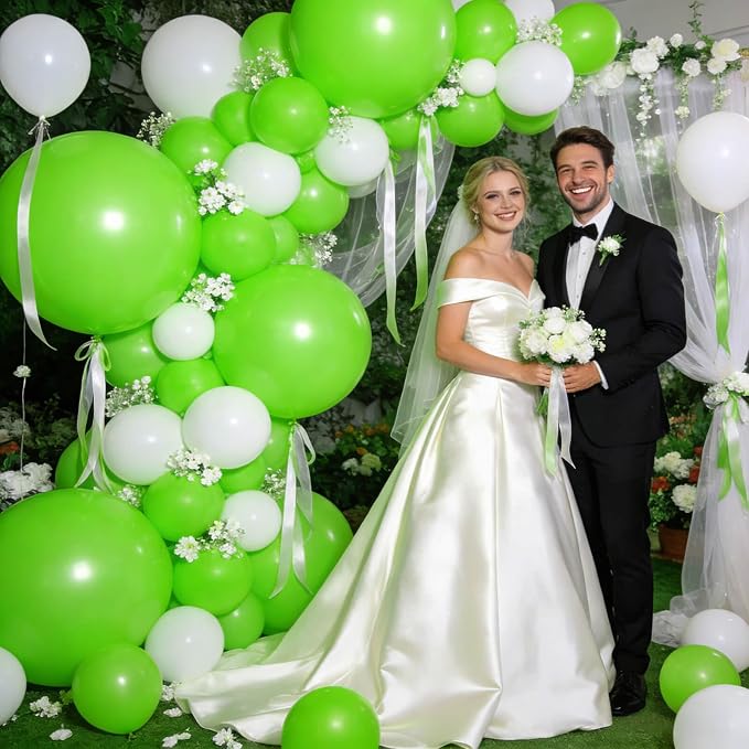 32Pcs Light Green Big Balloons 18 Inch - Image 4
