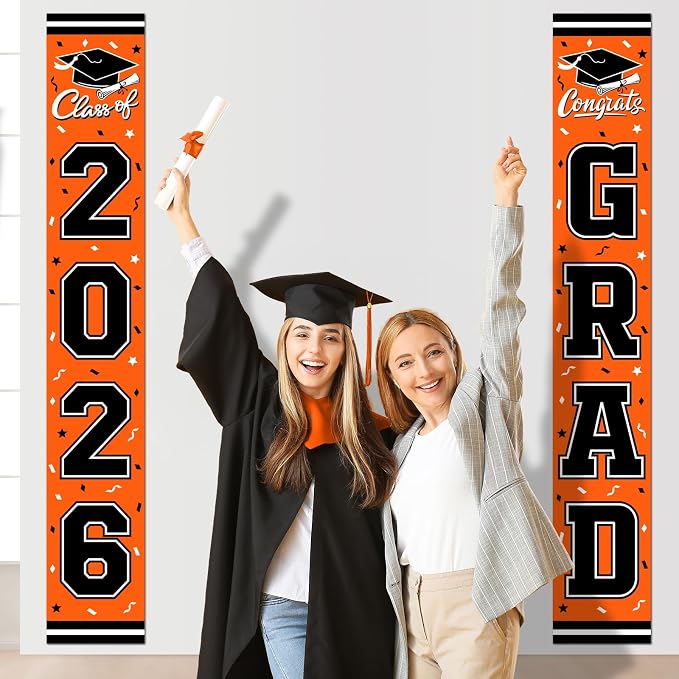 2026 Graduation Decorations, Congrats Grad Banner Backdrop - Image 5