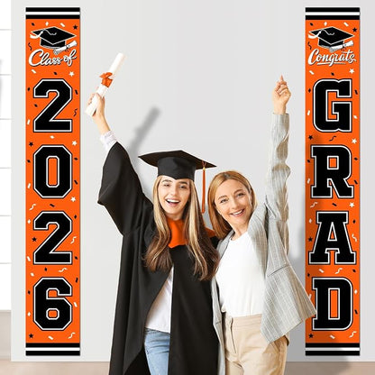 2026 Graduation Decorations, Congrats Grad Banner Backdrop - Image 5